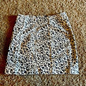 Wishlist Jeans Leopard Miniskirt